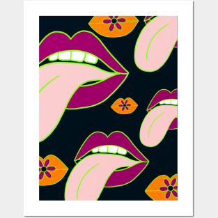 Groovy Mouths Posters and Art